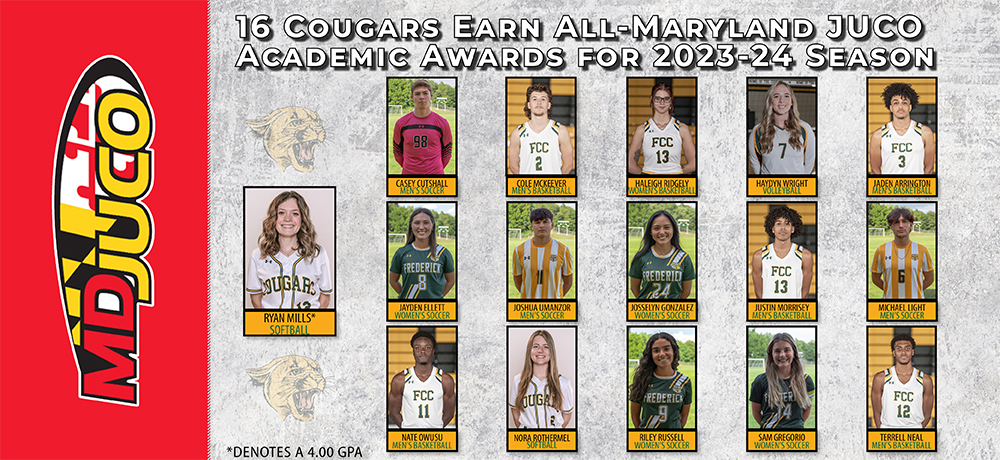 16 Cougars Earn All-Maryland JUCO Academic Awards for 2023-24 Season