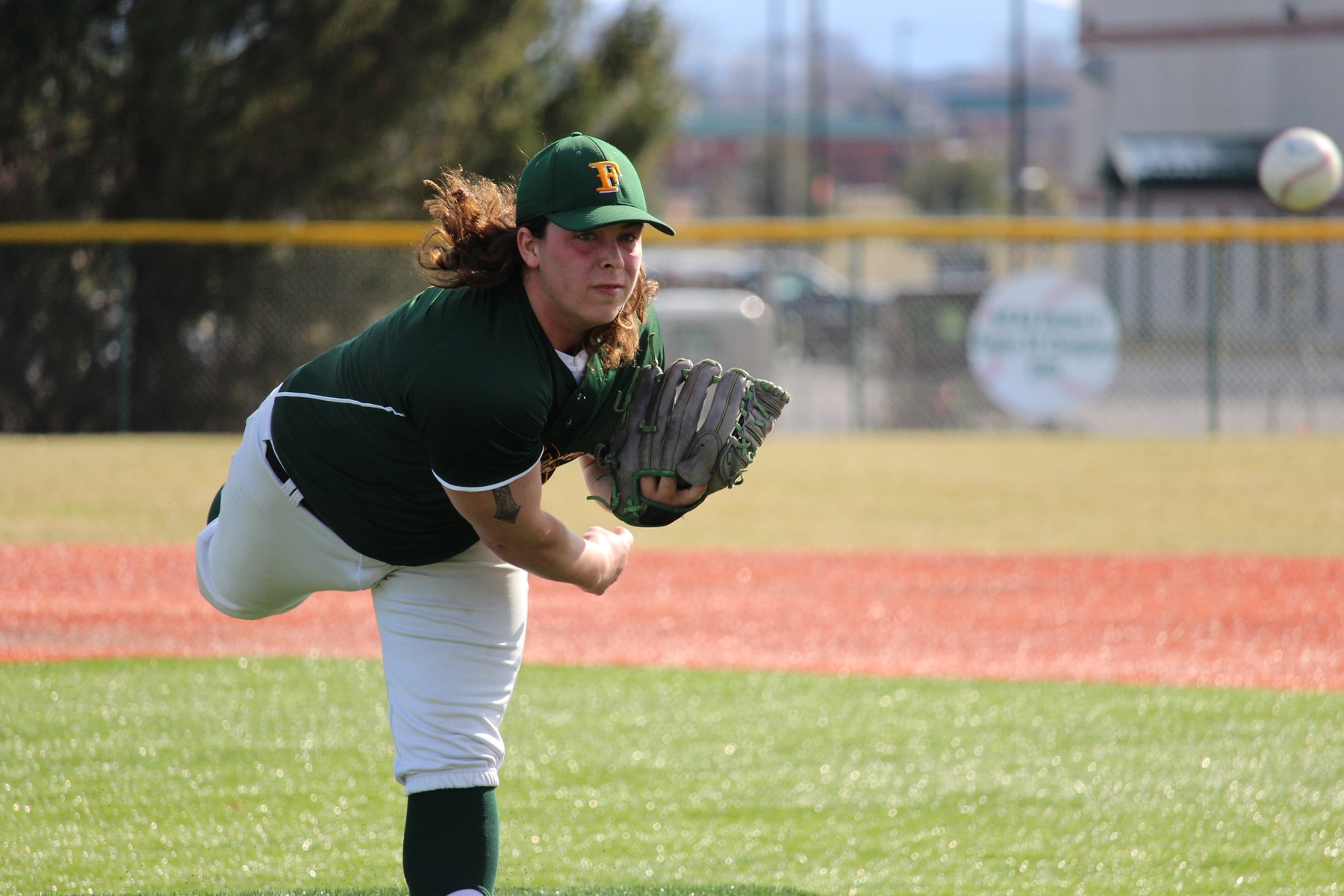 FCC starting pitcher Kyle Raubenstine improves to 2-0 on the season. Raubenstine tossed a complete game and struck out seven batters.