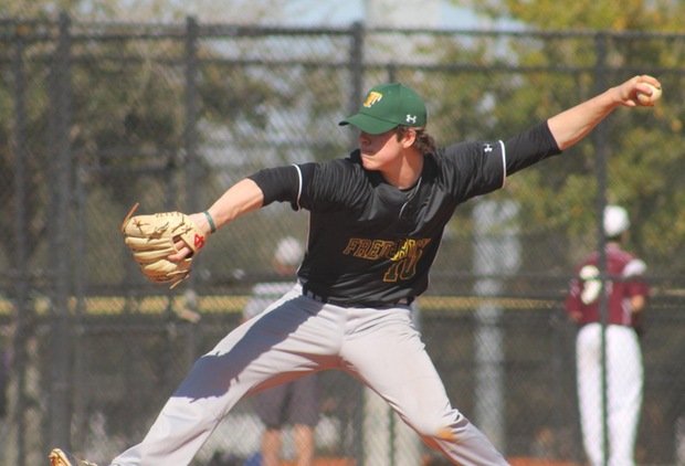 FCC starting pitcher Antonio Bianchini picked up his second win on the season as the Cougars defeated the Hornets 7-5.