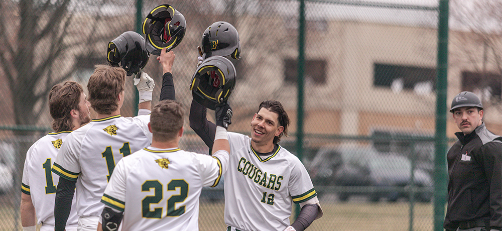 Cougars Dominate Hawks at Home in Saturday Sweep