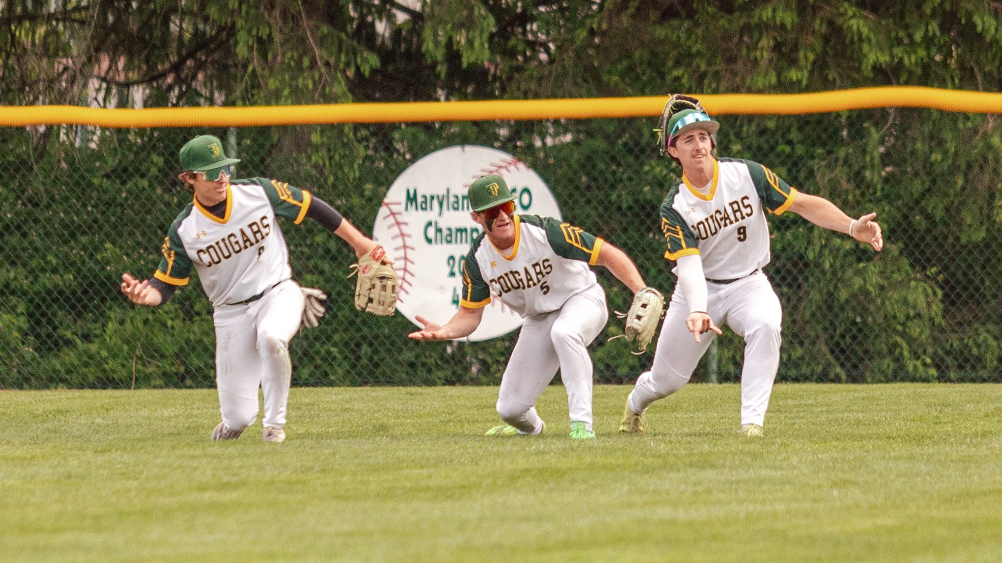 Late Rally Lifts Cougars to Doubleheader Sweep of CCBC