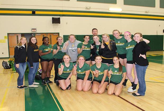 CHAMPS! Volleyball Wins First-Ever Conference Title